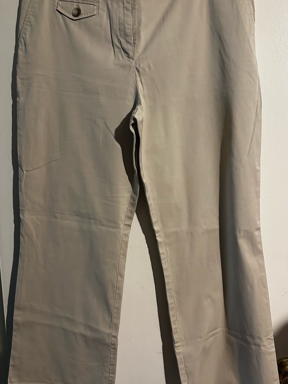 Ann Taylor Beige Wide-Leg Pants